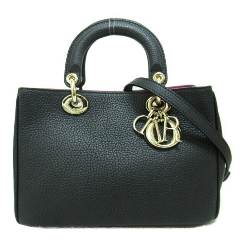 Dior Diorissimo Handbag Black Leather